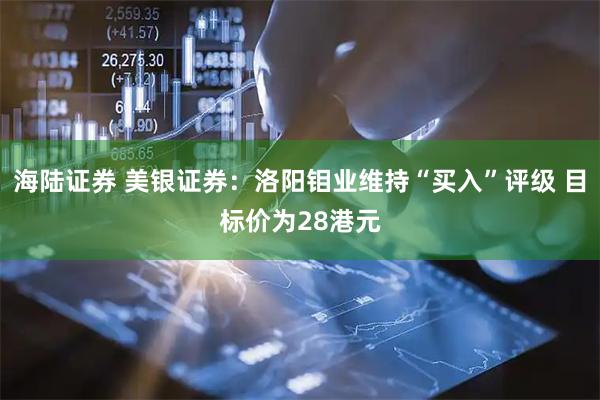 海陆证券 美银证券：洛阳钼业维持“买入”评级 目标价为28港元